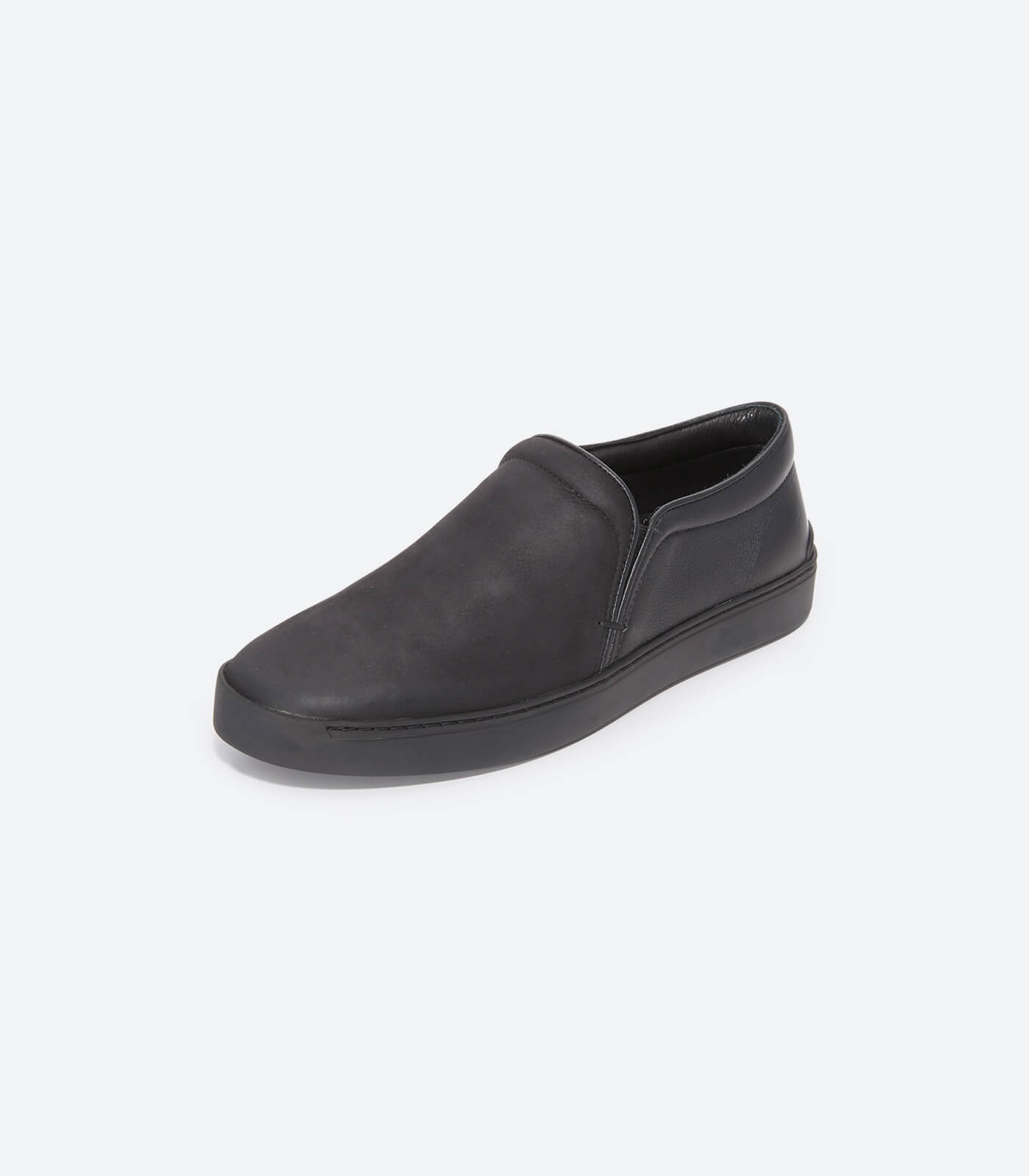 Leather slip on best sale sneakers